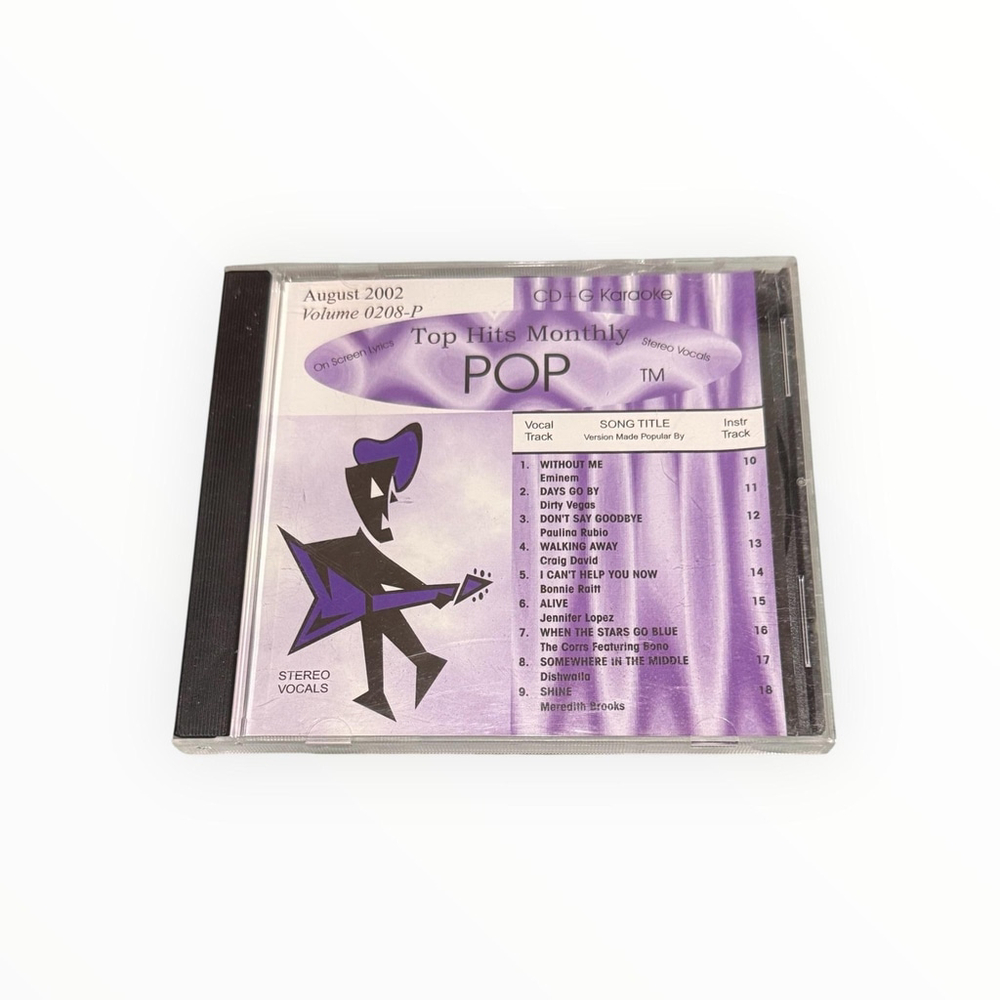 Top Hits Monthly Pop Karaoke 2011 CD+G August 2002